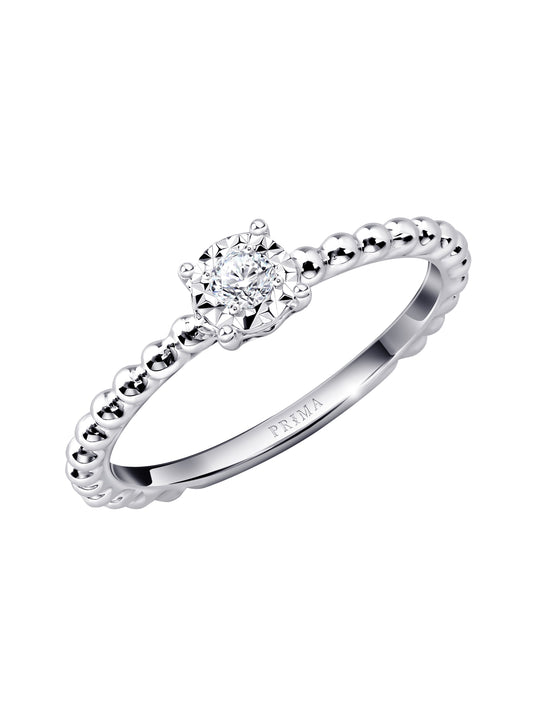 PRIMA Nhẫn Vàng 18K kết hợp Kim Cương