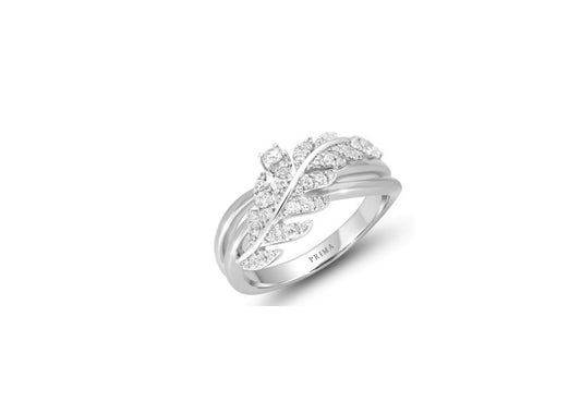 PRIMA 18K Gold Diamond Ring Grand Pavone Collection