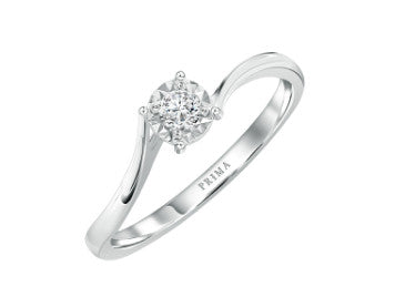 PRIMA Nhẫn Vàng 18K kết hợp Kim Cương