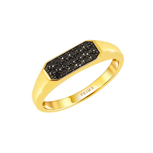 PRIMA Nhẫn Vàng 18K kết hợp Kim Cương dành cho nam