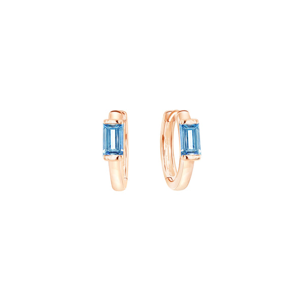 PRIMA Hoa tai Vàng 9K kết hợp Đá Màu Blue Topaz - BST Color Pop Confetti