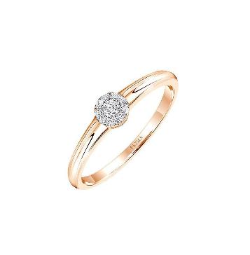 PRIMA 9K Gold Diamond Ring Demi Collection