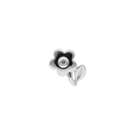 PRIMA Hoa tai Vàng 18K kết hợp Kim Cương kiểu dáng Hoa Mai Nhỏ - BST Mono chic ( 1 chiếc)