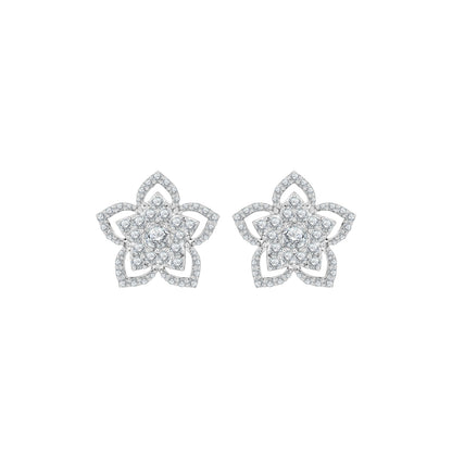PRIMA Hoa tai Vàng 18K kết hợp Kim Cương - BST Suphannika Diamond