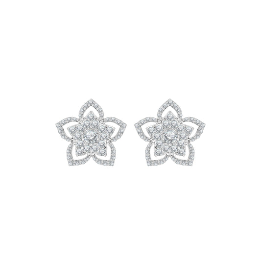 PRIMA Hoa tai Vàng 18K kết hợp Kim Cương - BST Suphannika Diamond