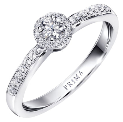 PRIMA Nhẫn Vàng 18K kết hợp Kim Cương