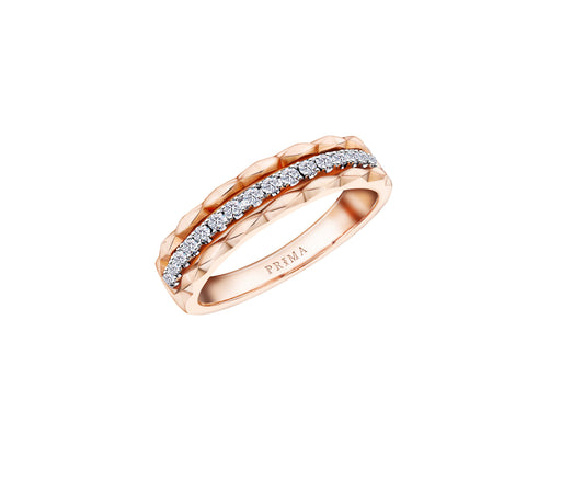 PRIMA Nhẫn Vàng 18K kết hợp Kim Cương