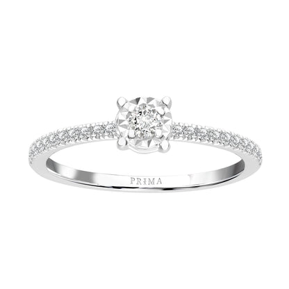 PRIMA Nhẫn Vàng 18K kết hợp Kim Cương