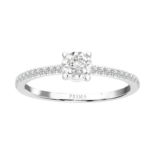 PRIMA Nhẫn Vàng 18K kết hợp Kim Cương