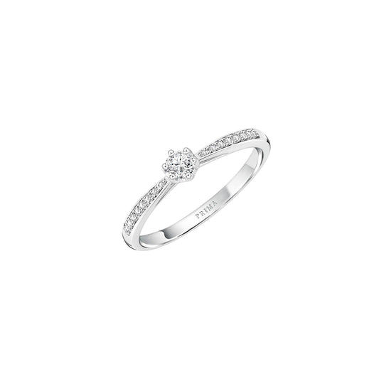 PRIMA Nhẫn Vàng 18K kết hợp Kim Cương