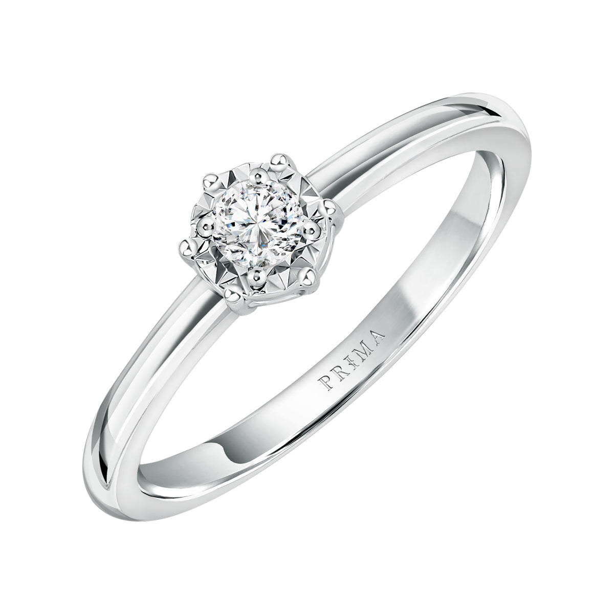 PRIMA Nhẫn Vàng 18K kết hợp Kim Cương