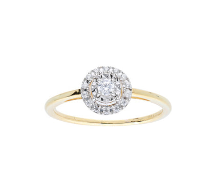 PRIMA Nhẫn Vàng 18K kết hợp Kim Cương