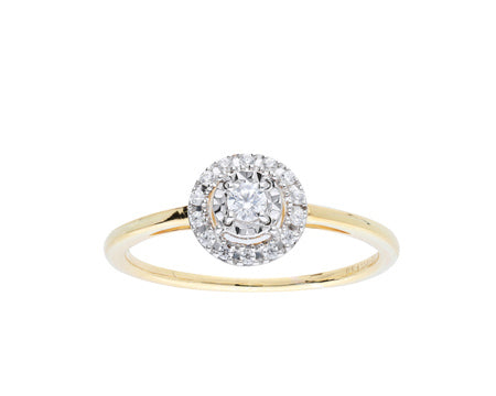 PRIMA Nhẫn Vàng 18K kết hợp Kim Cương