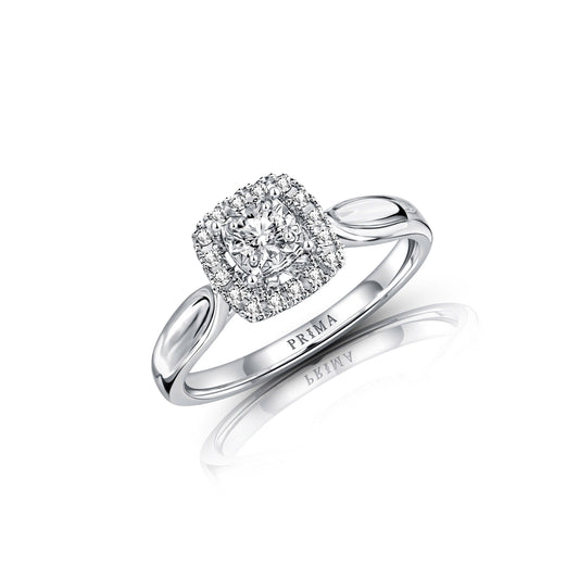 PRIMA Nhẫn Vàng 18K kết hợp Kim Cương