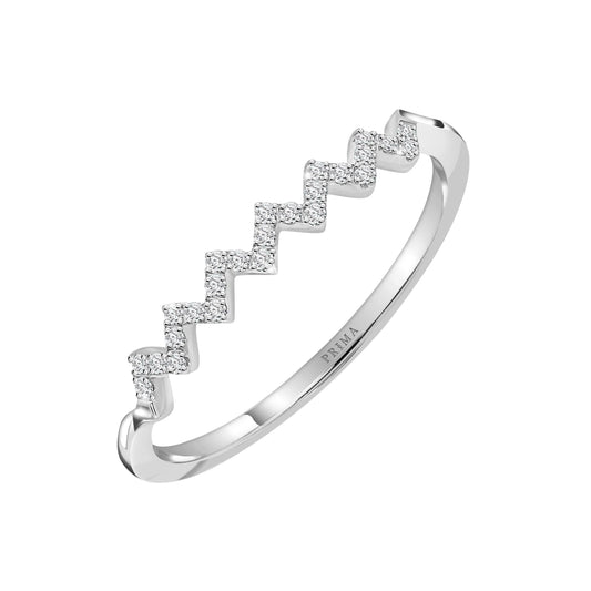 PRIMA Nhẫn Vàng 18K kết hợp Kim Cương