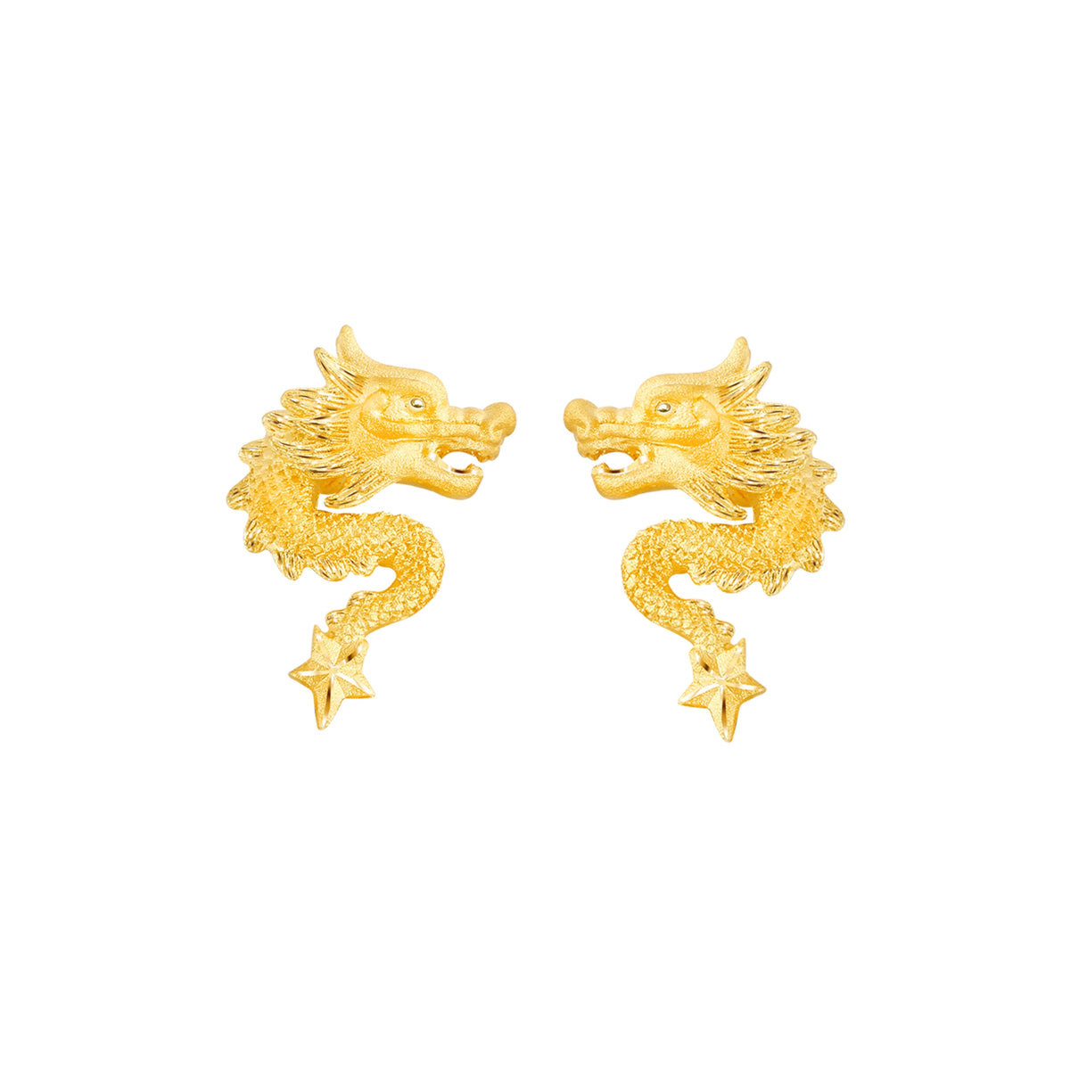 PRIMA 24K Gold Earrings Dragon Collection