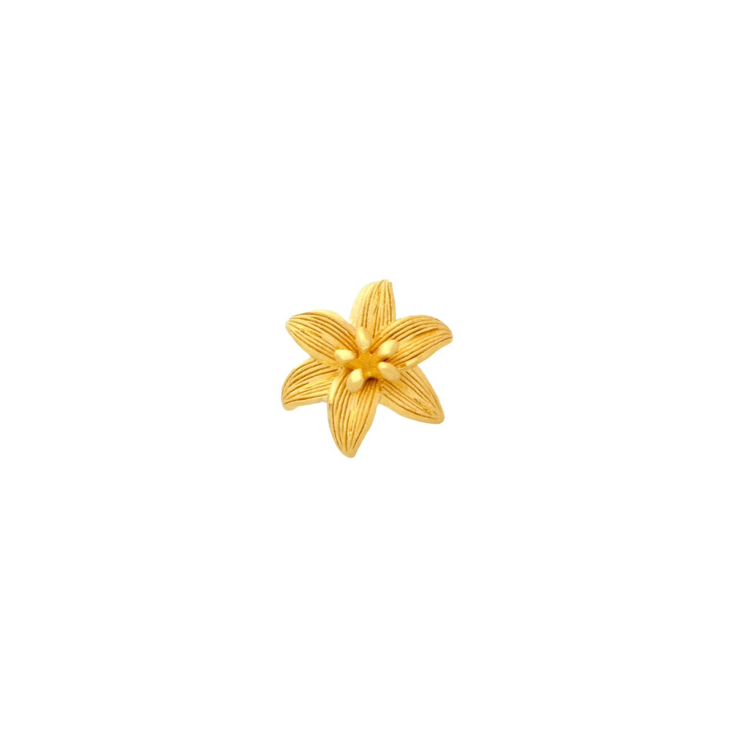 PRIMA 24K Gold Earring - Lily Mono chic Collection (1 pcs)