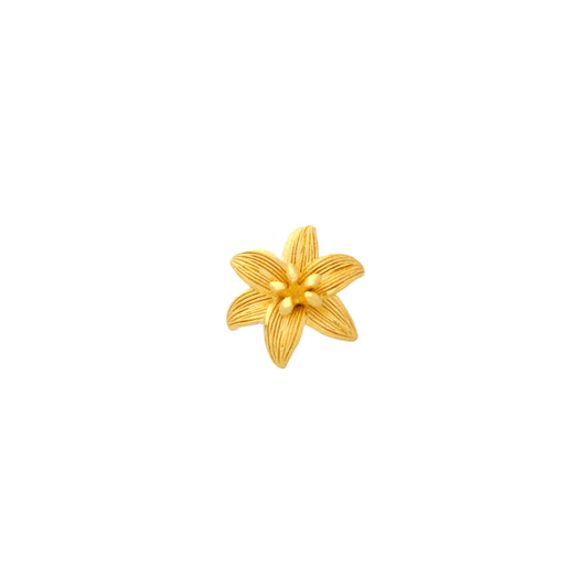 PRIMA Hoa tai Vàng 24K kiểu dáng Hoa Lily - BST Mono chic ( 1 chiếc)