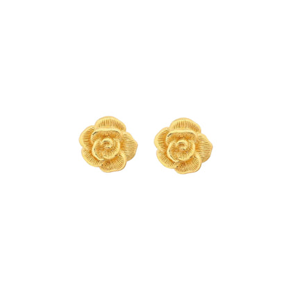 PRIMA 24K Gold Earring Little Rose Mono Chic Collection (1 pcs)