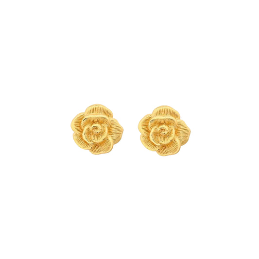 PRIMA 24K Gold Earring Little Rose Mono Chic Collection (1 pcs)