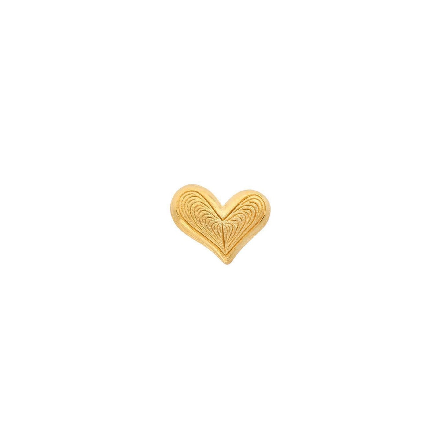 PRIMA 24K Gold Earring - Heart Mono chic Collection (1 pcs)