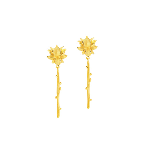 PRIMA Hoa tai Vàng 24K - BST Royal Lotus