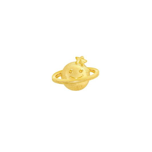 PRIMA 24K Gold Earring Litte Planet Mono Chic Collection (1 pcs)