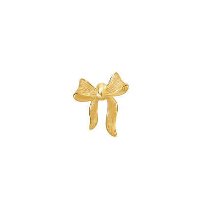 PRIMA 24K Gold Earring - Bow Pattern Mono chic Collection (1 pcs)