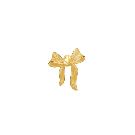 PRIMA Hoa tai Vàng 24K kiểu dáng Chiếc Nơ - BST Mono chic ( 1 chiếc)