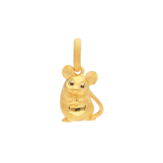 PRIMA 24K Gold Pendant Mouse Zodiac Collection