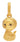 PRIMA 24K Gold Pendant Snake Zodiac Collection