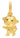 PRIMA 24K Gold Pendant Monkey Zodiac Collection