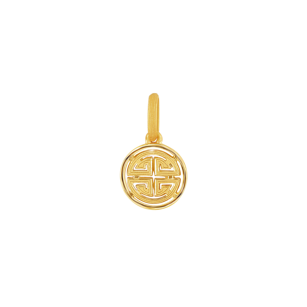 PRIMA 24K Gold Pendant "Lu" Symbol Happiness and Glory Collection