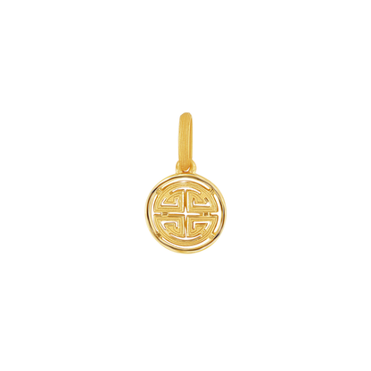 PRIMA 24K Gold Pendant "Lu" Symbol Happiness and Glory Collection