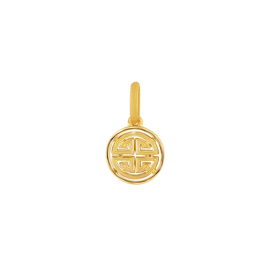 PRIMA 24K Gold Pendant "Lu" Symbol Happiness and Glory Collection