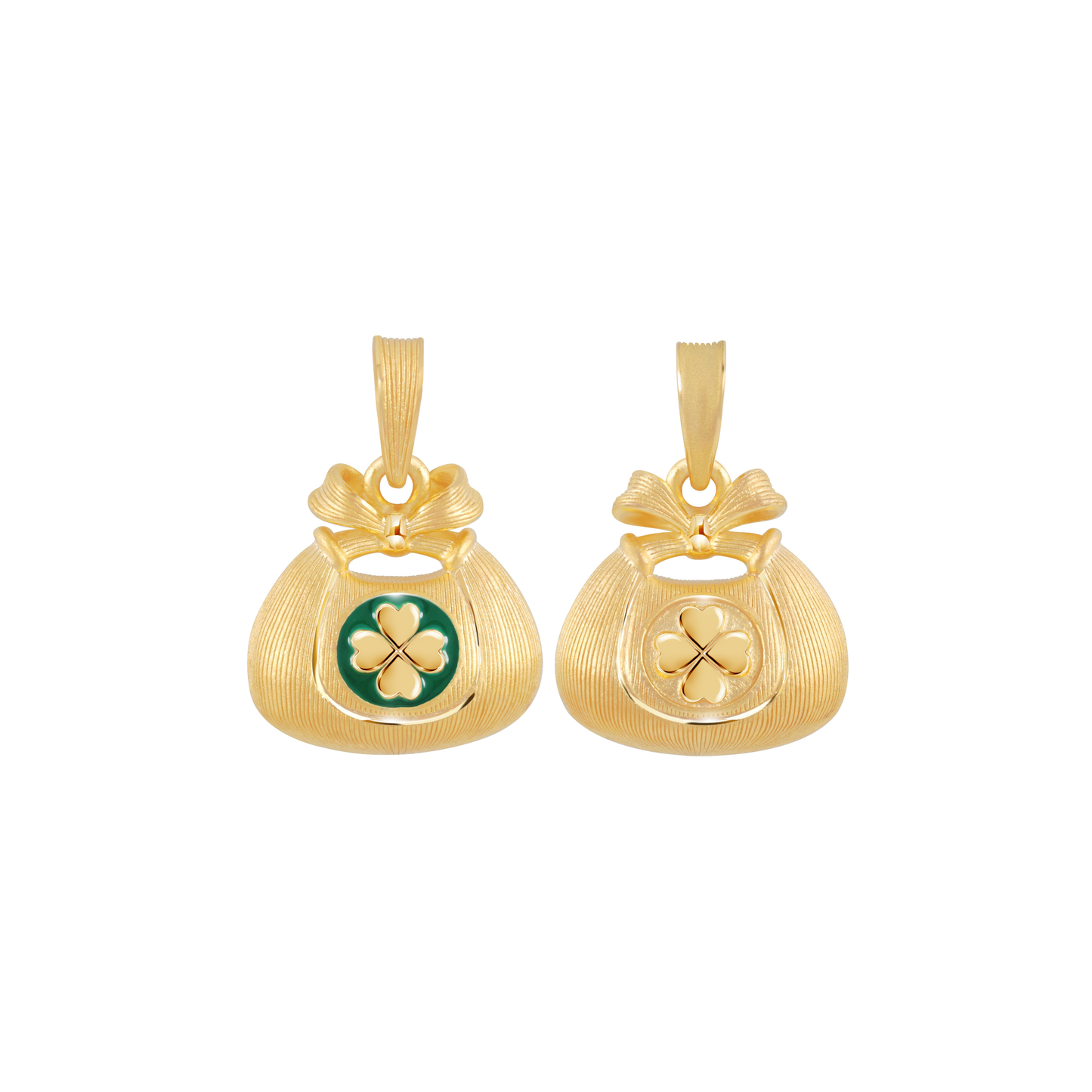 PRIMA 24K Gold Pendant Lucky Leaf Happy and Glory Collection