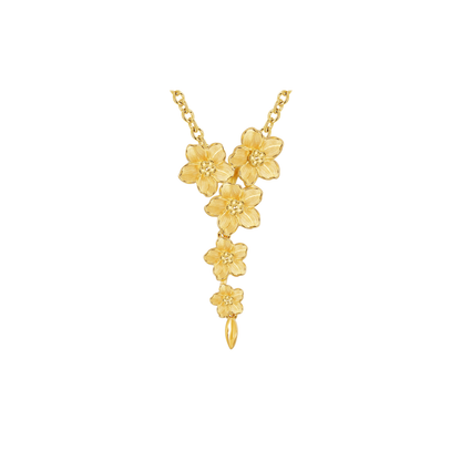 PRIMA Mặt dây chuyền Vàng 24K kiểu dáng Hoa Lưu Ly - BST Forget Me Not
