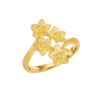 PRIMA Nhẫn Vàng 24K kiểu dáng Hoa Lưu Ly - BST Forget Me Not