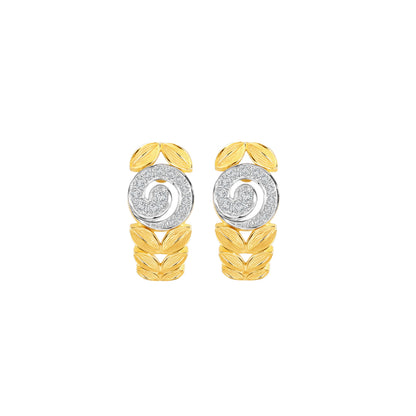 PRIMA 24K Gold Diamond Earrings - Siam Panarai Collection