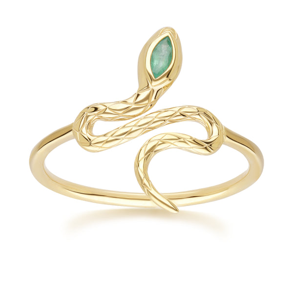 PRIMA Nhẫn Vàng 9K kết hợp Đá Màu - BST Serpent