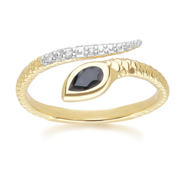 PRIMA Nhẫn Vàng 9K kết hợp Đá Màu - BST Serpent