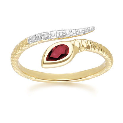 PRIMA Nhẫn Vàng 9K kết hợp Đá Màu - BST Serpent
