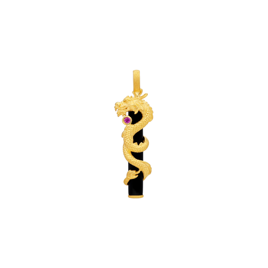 PRIMA 24K Gold Pendant Dragon Men Collection