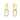 PRIMA 9K Gold Diamond Earrings - Dline Collection