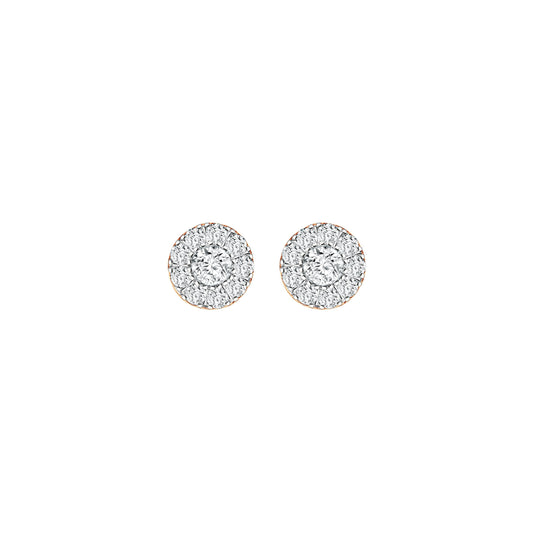 PRIMA 9K Gold Diamond Earrings Demi Collection