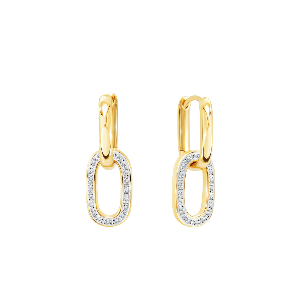 PRIMA 9K Gold Diamond Earrings - Dline Collection