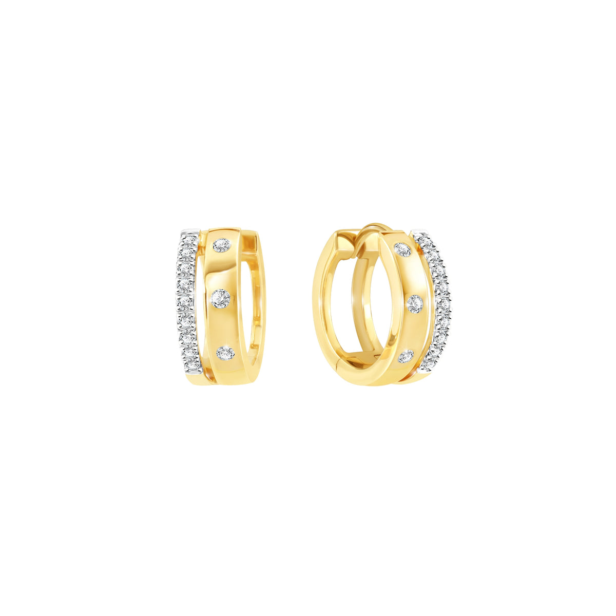 PRIMA 9K Gold Diamond Earrings - Dline Collection