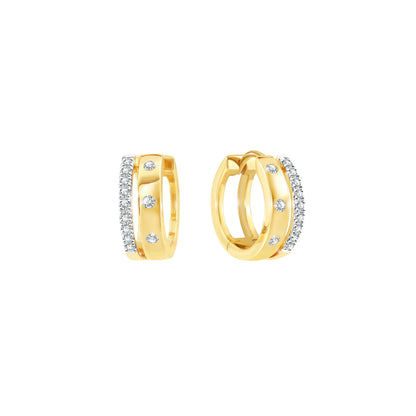 PRIMA 9K Gold Diamond Earrings - Dline Collection
