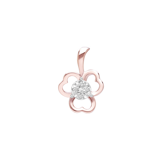 PRIMA 9K Gold Diamond Pendant Flower Collection