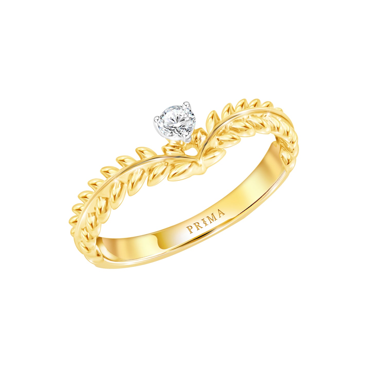 PRIMA Nhẫn Vàng 9K kết hợp Kim Cương - BST Victoriana